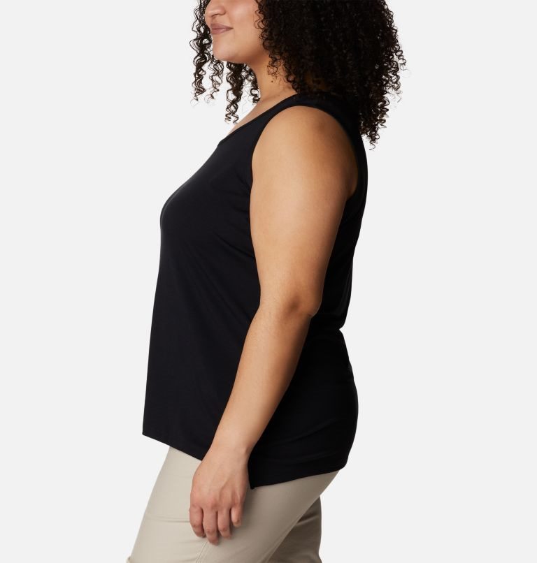 Women's Columbia PFG Slack Water Knit II Tanks Black | Plus Size CA-BL654